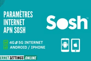 Paramètres Internet 4G/5G APN Sosh France 2025