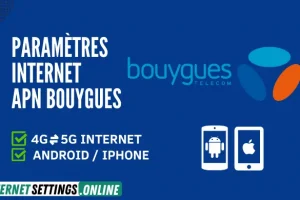 Paramètres Internet 4G/5G APN Bouygues France 2025