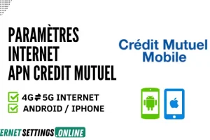 Paramètres Internet 4G/5G APN Credit Mutuel Mobile France 2025